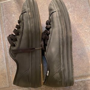 Black Platform Ked Sneakers